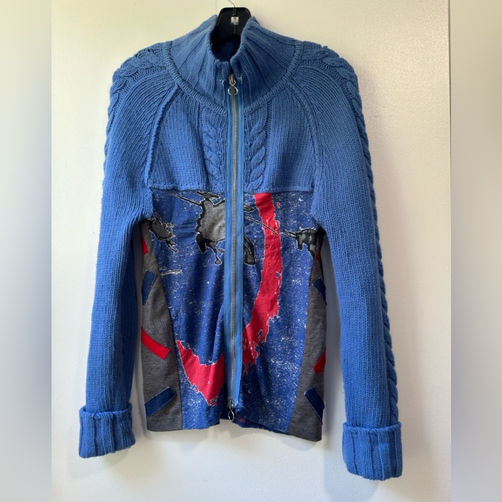 Creole Women’s Full Zipper Wool Blend Sweater Jacket Size 1 - Picture 1 of 10